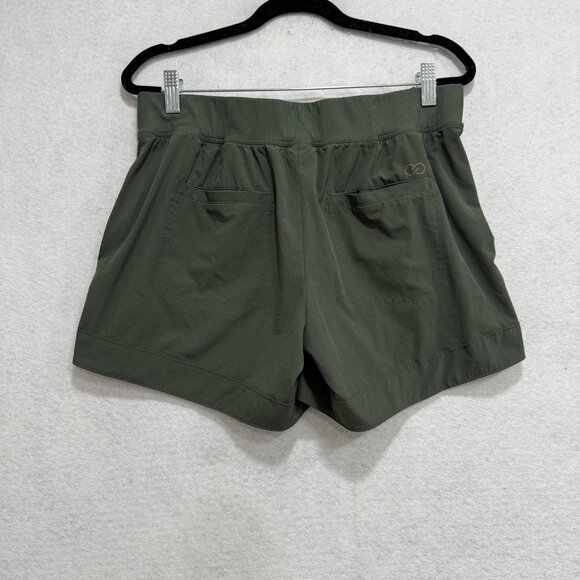 CALIA by Carrie Underwood Shorts Womens Medium Green Drawstring Zip Pockets - Picture 5 of 8